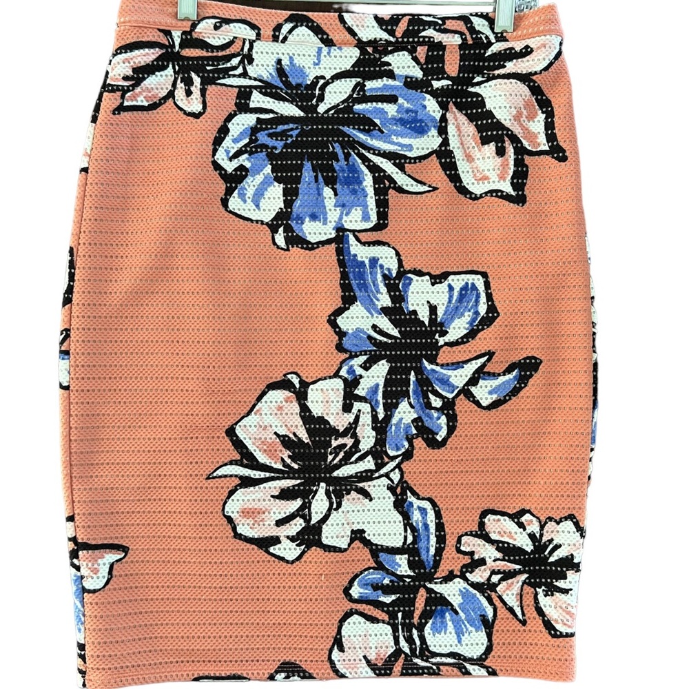 Bar III Floral Print Pencil Skirt